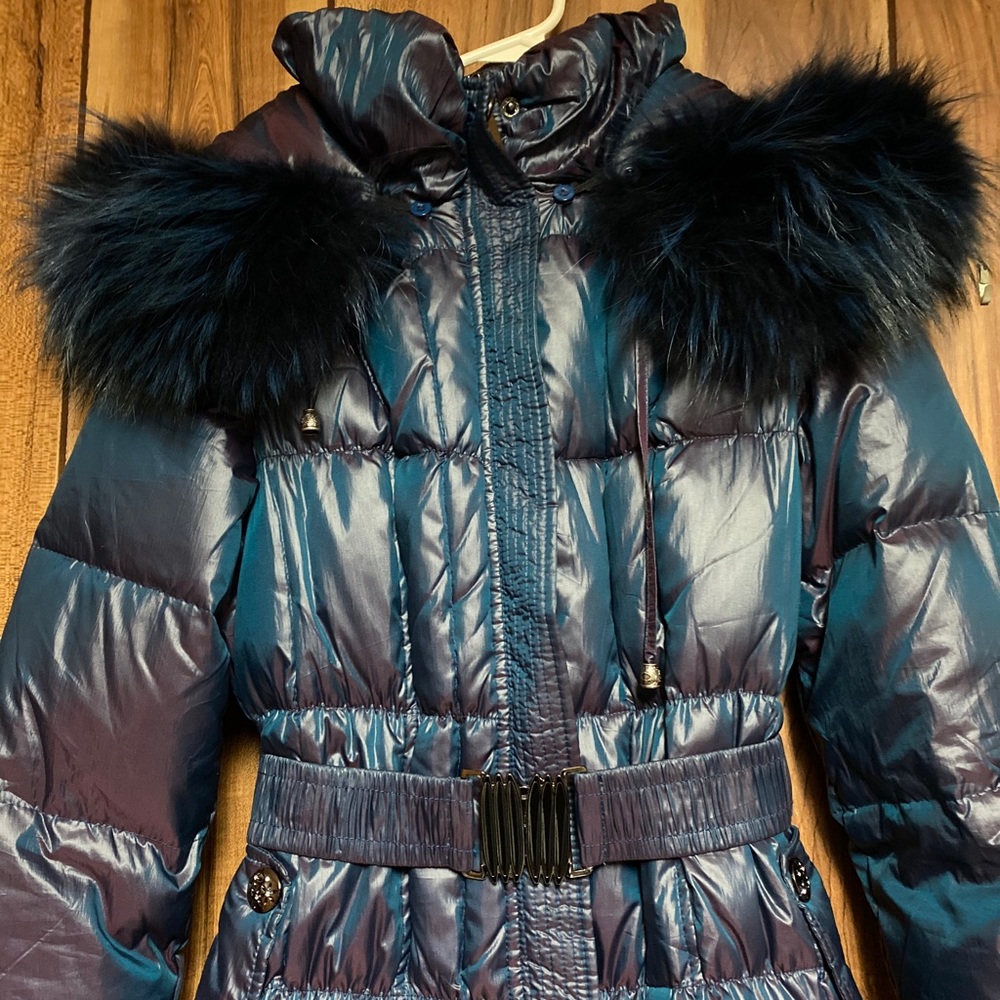 Brand new Real Fox fur down coat